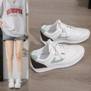 Νέα γυναικεία παπούτσια Export για κορίτσια, Άνοιξη και Φθινόπωρο 2025, μεγάλα μεγέθη, απλά, λευκά παπούτσια για φοιτητές, με λεπτή σόλα και χαμηλό κόψιμο.