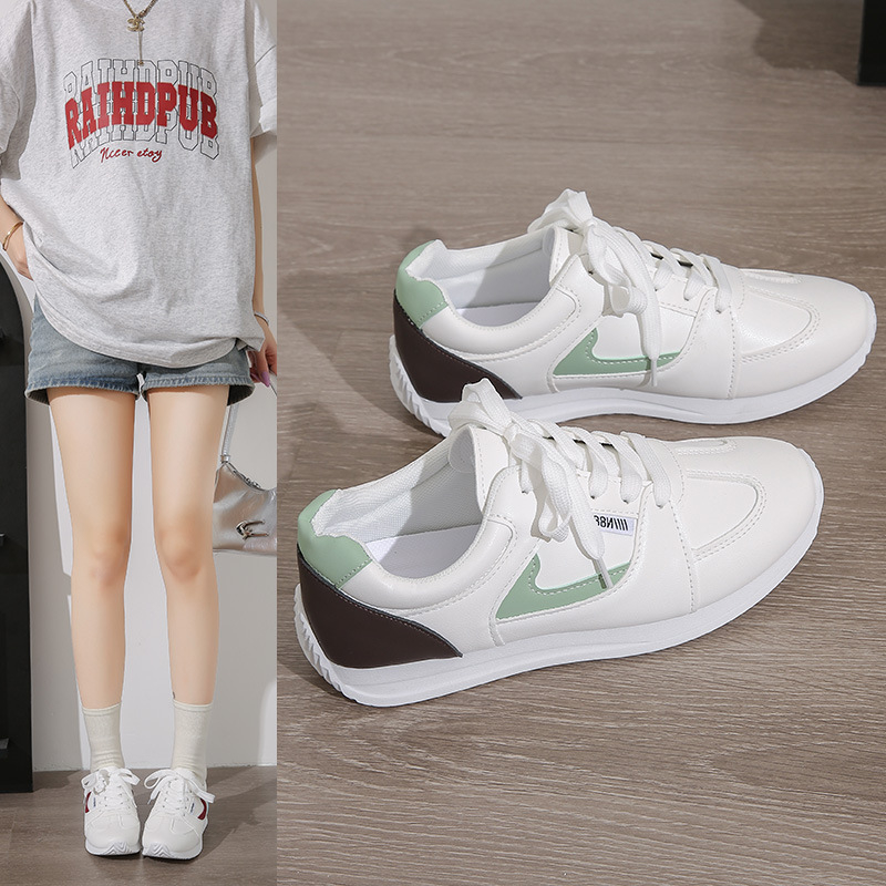 Nove proljetne i jesenske ženske cipele velikih veličina za izvoz iz 2025., tanke potplate, ležerne, niske, jednostavne studentske bijele cipele za djevojčice