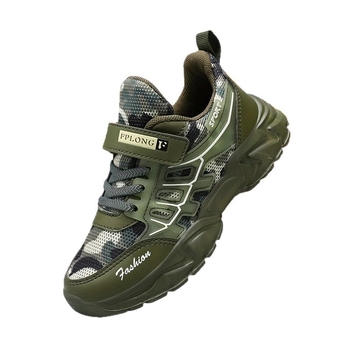 Παιδικά Παπούτσια Καμουφλάζ 2025 Άνοιξη και Καλοκαίρι Νέα Αναπνεόμενα Διχτυωτά Παιδικά Αθλητικά Παπούτσια Μεσαίου και Μεγάλου Μεγέθους με Μαλακή Σόλα και Αντιολισθητικά Κατασκευαστής Χονδρικής