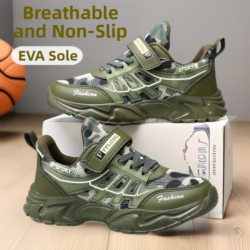 Detská maskáčová obuv 2025 Jar a leto Nová priedušná sieťovina Stredná a veľká detská mäkká podrážka Protišmyková športová obuv Výrobca Veľkoobchod