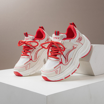 Djevojačke prozračne bijele tenisice s mekim potplatom, nove ležerne cipele za stariju djecu, moderne dječje sportske cipele, jesen 2025.