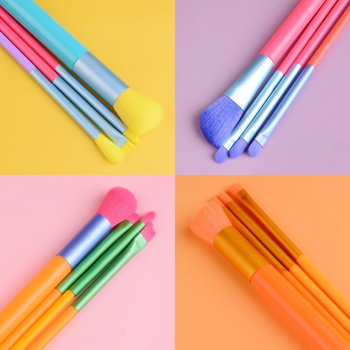 Didmeninė prekyba 15 akvarelinių makiažo šepetėlių, tinkančių vaisių spalvai, pilnas grožio įrankių rinkinys, tarpvalstybinis karšto pardavimo gamyklos tiesioginis pardavimas