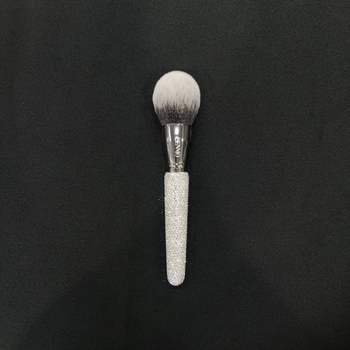 Deimantais inkrustuotas makiažo šepetėlis, vienas birios pudros šepetėlis, deimantais inkrustuotas makiažo įrankių rinkinys, birios pudros skaistalų kontūravimo šepetėlis