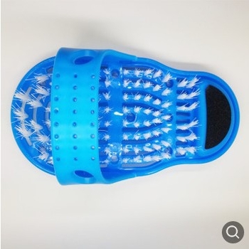 Βούρτσα πλύσης ποδιών για τηλεόραση με βεντούζα, βούρτσα μασάζ ποδιών για εύκολο τρίψιμο ποδιών για άνδρες και γυναίκες, παντόφλες απολέπισης μπάνιου για χαλαρές ποδιές