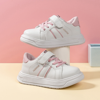 2025 Μοντέρνα Νέα Παιδικά Λευκά Αθλητικά Παπούτσια για Άνετα και Υπαίθρια Αθλητικά Παπούτσια με Velcro, Άνετα και Ελαφριά