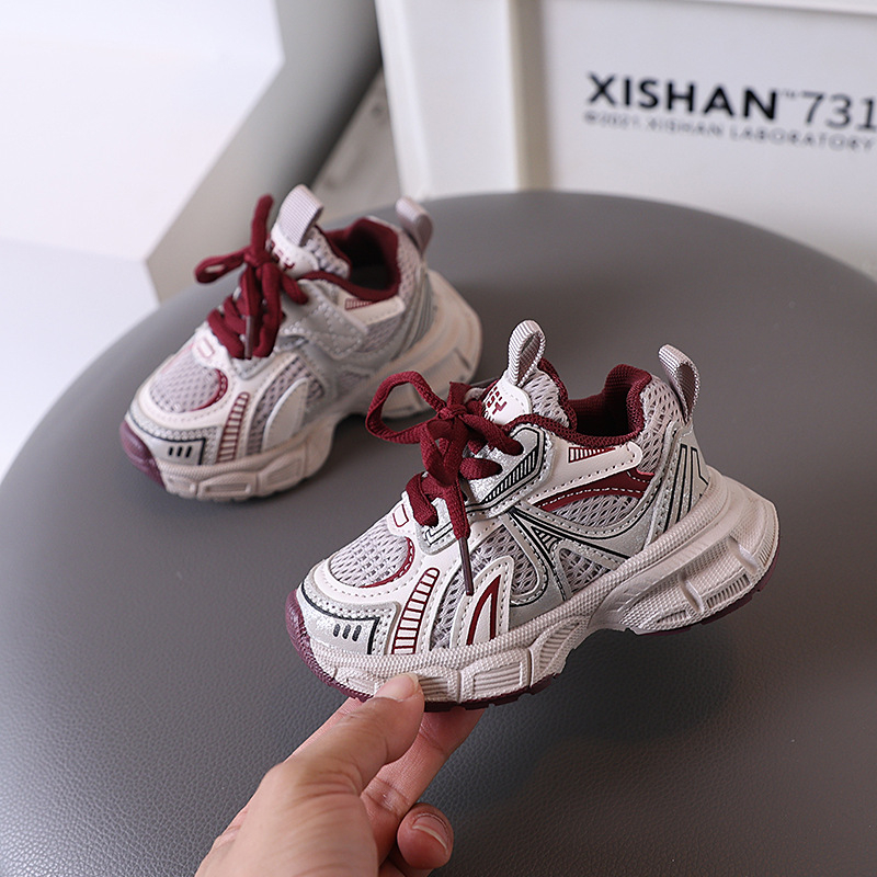 2025 m. pavasario viengubi bateliai vaikiški dvigubo tinklelio kvėpuojantys sportbačiai klasikiniai universalūs „Torre“ batai berniukams ir mergaitėms neslystantys bėgimo bateliai