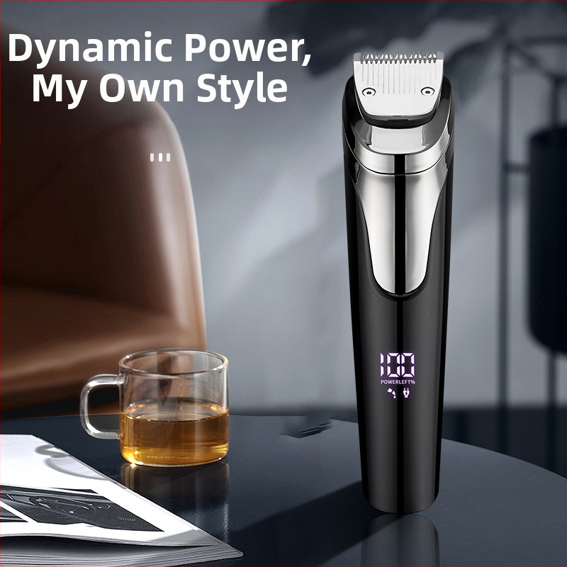 2021 трансграничен нов LED цифров дисплей Електрическа машинка за подстригване на коса с букви за нос, костюм за домакински фризьорски салон Електрическа машинка за подстригване на коса