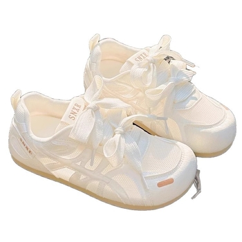 Λευκά γυναικεία παπούτσια 2025 Νέα καλοκαιρινά αναπνεύσιμα mesh λεπτά μαλακά πέλματα που δεν κουράζουν τα πόδια ηθική προπόνηση casual αθλητικά sneakers