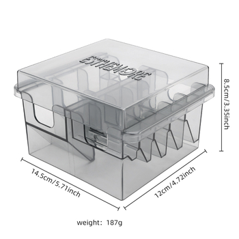 Juuksurisalongi piiramiskamm elektriline lõikur universaalne õlipea meeste positsioneerimiskamm hammaste piiramiskammi lisatarvikud pidurisadula hoiukarp