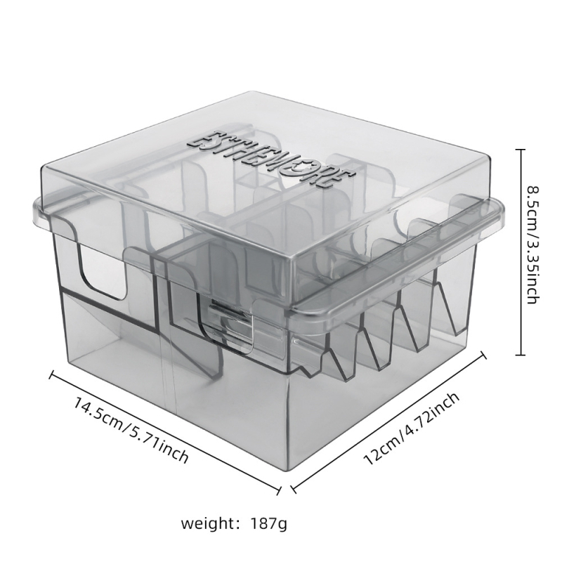 Juuksurisalongi piiramiskamm elektriline lõikur universaalne õlipea meeste positsioneerimiskamm hammaste piiramiskammi lisatarvikud pidurisadula hoiukarp