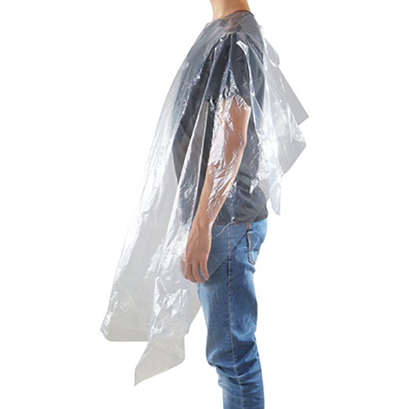 Pânză transparentă de unică folosință pentru păr, frizerie, șal impermeabil, salon de coafură, tuns, tratament cald pentru păr, vopsea cu ulei PE, strat