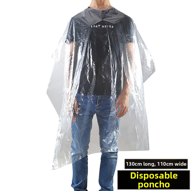 Pânză transparentă de unică folosință pentru păr, frizerie, șal impermeabil, salon de coafură, tuns, tratament cald pentru păr, vopsea cu ulei PE, strat