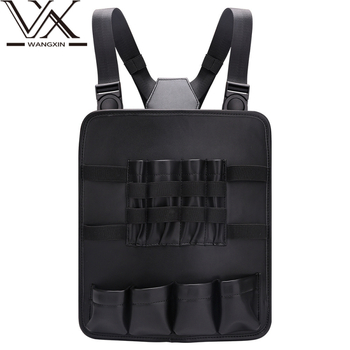 Kirpėjo įrankių laikymo krepšys ant krūtinės, reguliuojamas plaukų formavimo krūtinės dirželis, plaukų kirpimo įrankių laikymo krepšys su keliomis kišenėmis