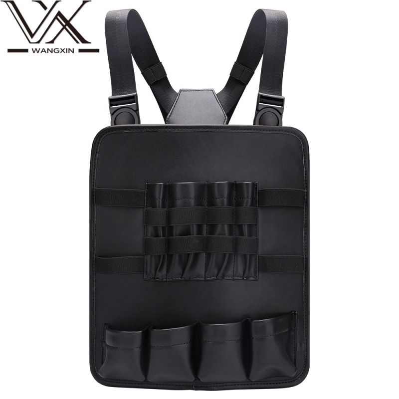 Kirpėjo įrankių laikymo krepšys ant krūtinės, reguliuojamas plaukų formavimo krūtinės dirželis, plaukų kirpimo įrankių laikymo krepšys su keliomis kišenėmis