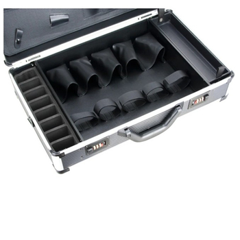 Daugiafunkcinė kirpėjo kirpyklos daiktadėžė, profesionali kirpyklos įrankių dėžė, žr. krepšį, drebančią su ta pačia dėže