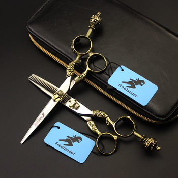 TB-68 Фараонова корона, висок клас ножици за коса, бръснарски ножици, плоски ножици, ножици Liu Hai, ножици за зъби, фризьорски стилист