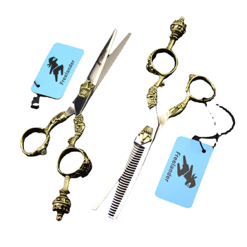 TB-68 Фараонова корона, висок клас ножици за коса, бръснарски ножици, плоски ножици, ножици Liu Hai, ножици за зъби, фризьорски стилист