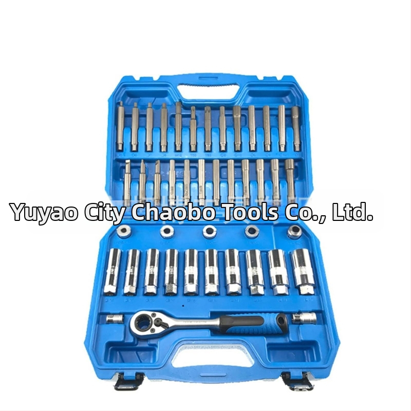 18-dielna sada, 43-dielna sada, 50-dielna sada, skrutka horného sedla tlmiča, odstraňovač vrchného lepidla, nástrčný kľúč