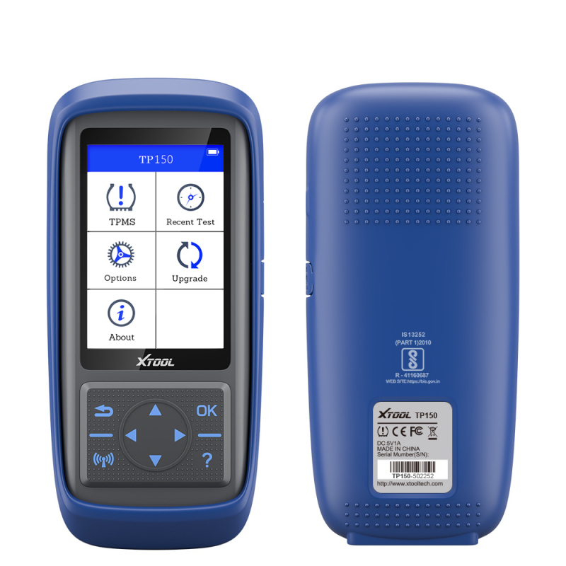 Testor de presiune în anvelope XTOOL TP150 TPMS pentru scule de 315 MHz și 433 MHz