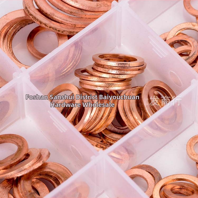 Трансграничен източник 280 бр. медно уплътнение за масло, уплътнение с кутия, плоско уплътнение за морски измервателен уред