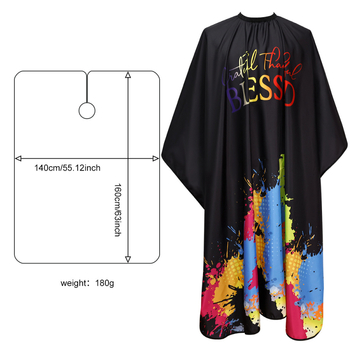 Kirpykla be plaukų Chunya tekstilinė antistatinė plaukų kirpimo šluostė plaukų salonui, dažymui, didelė prijuostė suaugusiems, plaukų kirpimo šluostė