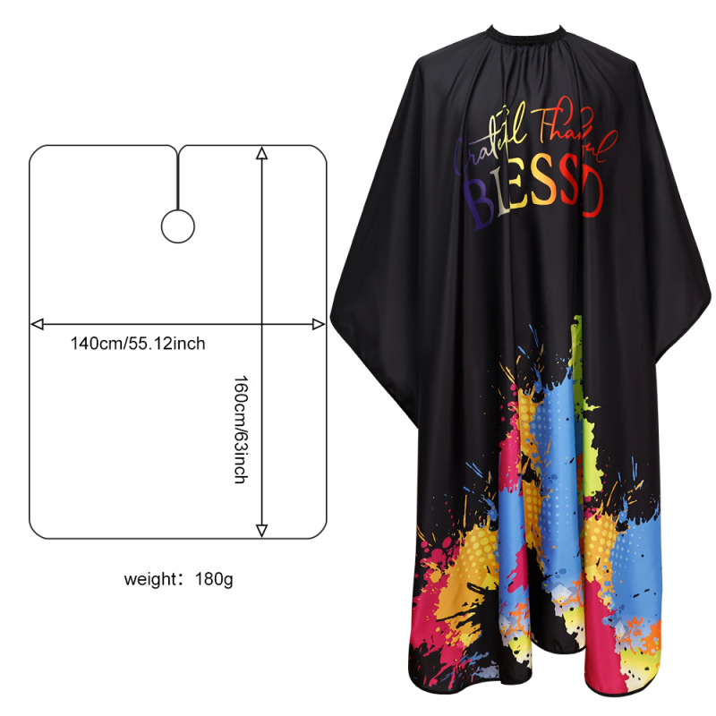 Kirpykla be plaukų Chunya tekstilinė antistatinė plaukų kirpimo šluostė plaukų salonui, dažymui, didelė prijuostė suaugusiems, plaukų kirpimo šluostė