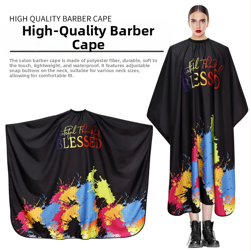 Kirpykla be plaukų Chunya tekstilinė antistatinė plaukų kirpimo šluostė plaukų salonui, dažymui, didelė prijuostė suaugusiems, plaukų kirpimo šluostė