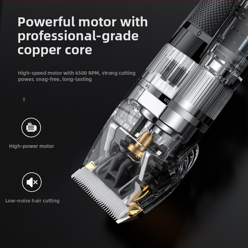 Трансгранична електрическа машинка за подстригване за домакинство с LCD цифров дисплей, мъжка самобръсначка, USB акумулаторна електрическа машинка за подстригване