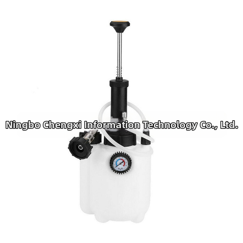 Ръчна смяна на спирачно масло за автомобили чрез 3-литров вакуумен съд за спирачно масло, помпено устройство за ремонт на спирачки