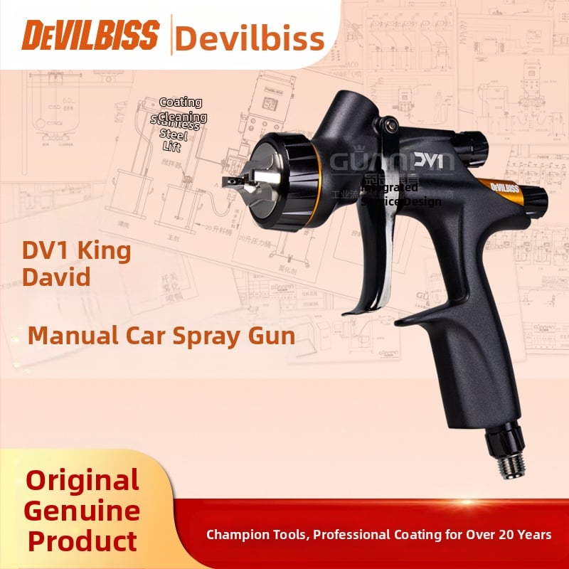 Davibis DEVILBISS automašīnu remonta smidzināšanas pistole DV1 King David lakas ūdens bāzes grunts zemspiediena smidzināšanas pistole