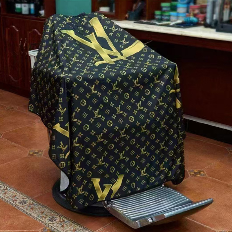 Jauna stila pagarināta frizētavas matu griešanas lupatiņa ar apdrukātu audumu, nelīpoši mati, antistatiska augstas klases matu griešanas lupatiņa