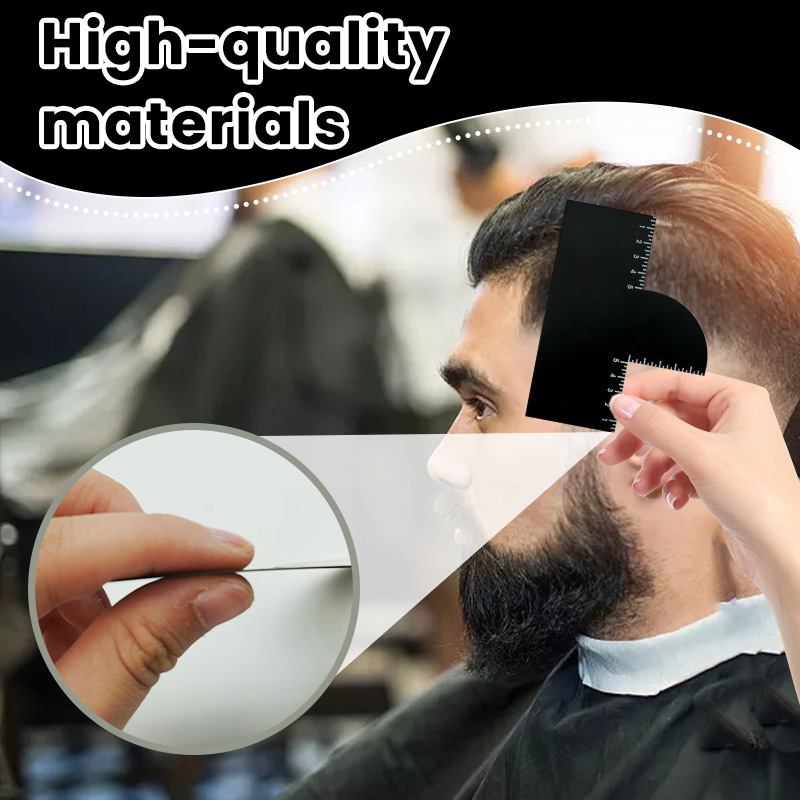 Daugkartinio naudojimo kirpėjo plaukų linijos formavimo įrankis, tarpvalstybinio stiliaus kortelė, išmatuojamas kraštų lygiavimo įrankis