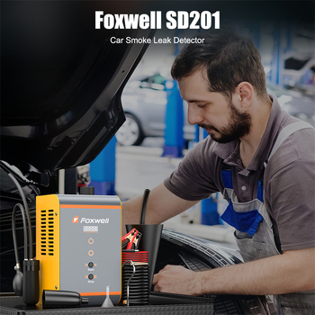 FOXWELL SD201 automašīnas dūmu puses noplūdes instrumenta cauruļu noplūdes pārbaudes rīks EVAP izplūdes caurules pārbaude
