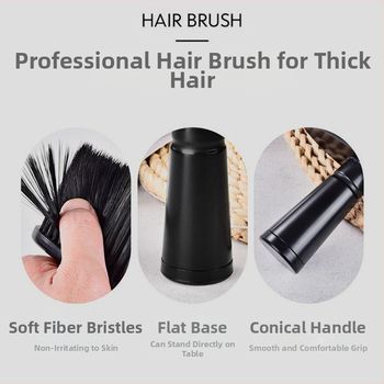 Фризьорски инструменти Cross-Border за домашна употреба, четка за почистване на коса с права дръжка, индивидуално опакована, четка с меки влакна за почистване и бърсане на прах