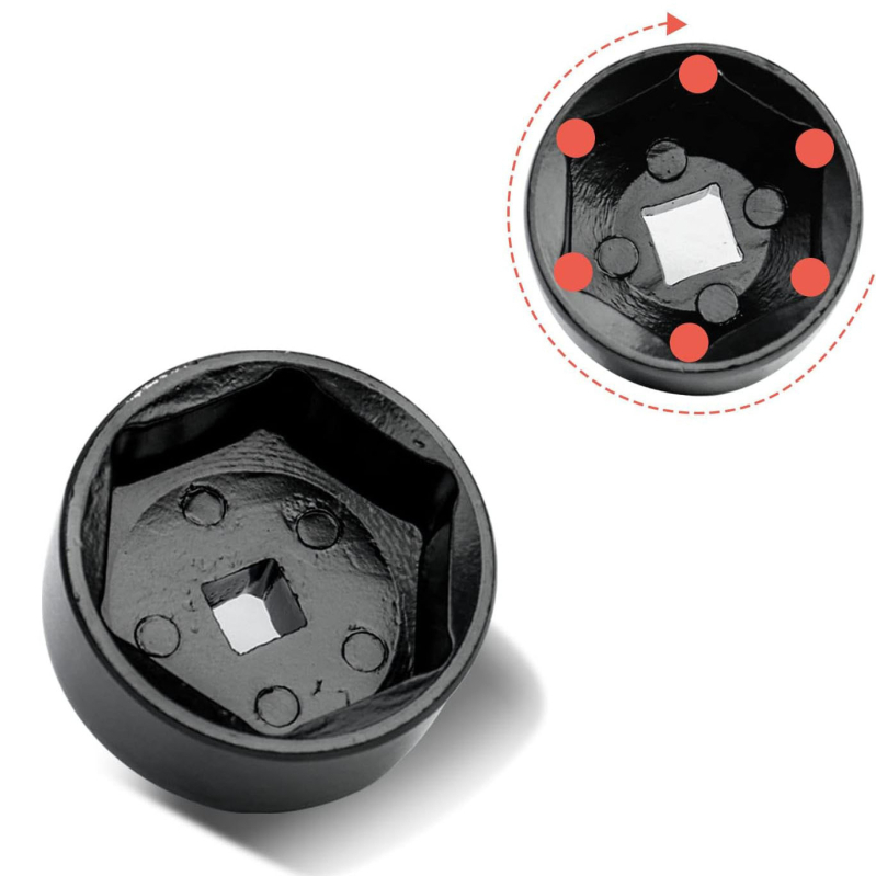 24-38 мм, 7-частичен ключ за маслена решетка, ключ за капачка на филтъра, инструмент за демонтаж