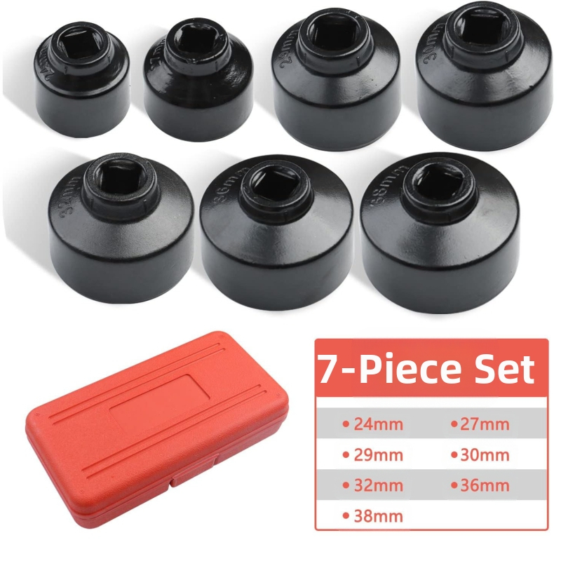 24-38 мм, 7-частичен ключ за маслена решетка, ключ за капачка на филтъра, инструмент за демонтаж