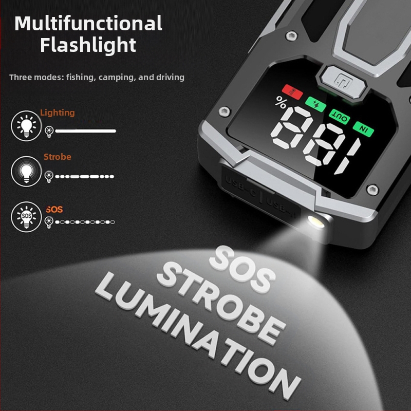 Стартер за кола, аварийно стартиране, захранване с въздушна помпа, многофункционална машина, популярна многофункционална външна батерия на Amazon