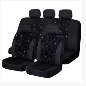 Amazon Diamond ārējās tirdzniecības eksporta universāls automašīnas rhinestone sēdekļu pārvalks, 9 daļu auduma samta zvaigžņotās debesis