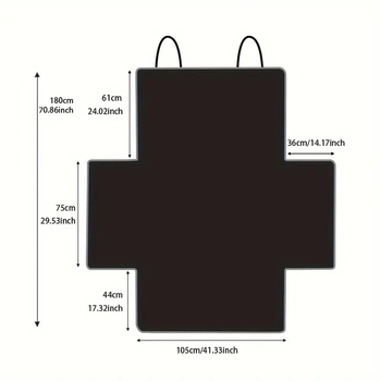 Постелка за кола за домашни любимци, задна седалка за куче, SUV, парна седалка, развъдник за кучета, седене за кучета, анти-мръсна постелка за багажник на едро