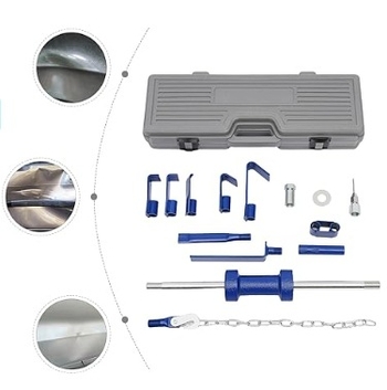 Комплект плъзгащи чукове от 18 части, плъзгач за ламарина, комплект плъзгащи чукове