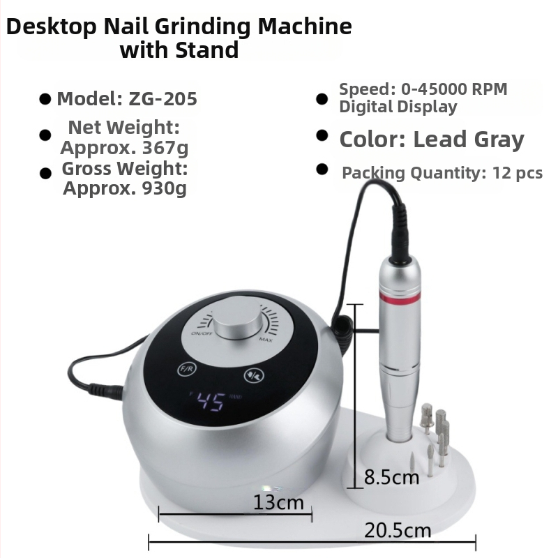 Нова машина за шлайфане на нокти 45000 об/мин Високоскоростна шлайфмашина Професионална машина за шлайфане на нокти с разтоварване