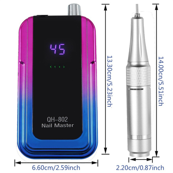 „Ximei Qh-802 Grinder“ nešiojamas nagų salono specialus išankstinio apdorojimo elektrinis nagų šalinimo ir negyvos odos manikiūro aparatas