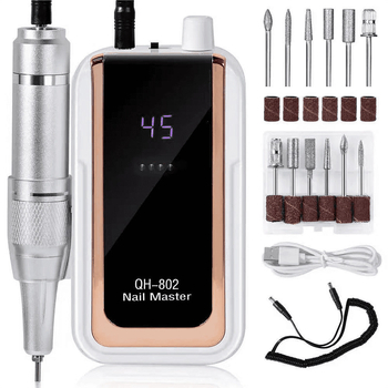 „Ximei Qh-802 Grinder“ nešiojamas nagų salono specialus išankstinio apdorojimo elektrinis nagų šalinimo ir negyvos odos manikiūro aparatas