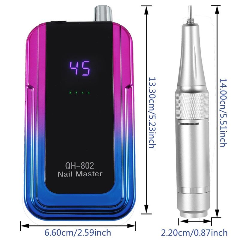 „Ximei Qh-802 Grinder“ nešiojamas nagų salono specialus išankstinio apdorojimo elektrinis nagų šalinimo ir negyvos odos manikiūro aparatas