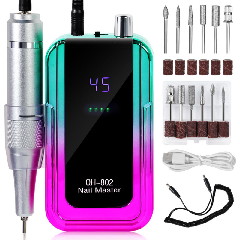 Tarpvalstybinis populiarus 802 nagų poliravimo rinkinys. Naujas spalvingas nagų paviršiaus poliravimo rinkinys. Nešiojamas nagų poliravimo rinkinys.