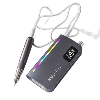 Tuščiaviduris nagų lakavimo įrankis su aliuminio lydinio odelių valikliu, elektrinis nagų grąžtas, įkraunamas metalinis korpusas