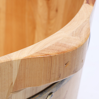 Tiesiogiai patvirtintas gamintojo, kedro medienos kibiras pėdų voniai, pirties vonios praustuvas pėdų voniai, medžio masyvo izoliacija, akupunktūros masažo medinis kibiras didmeninė prekyba