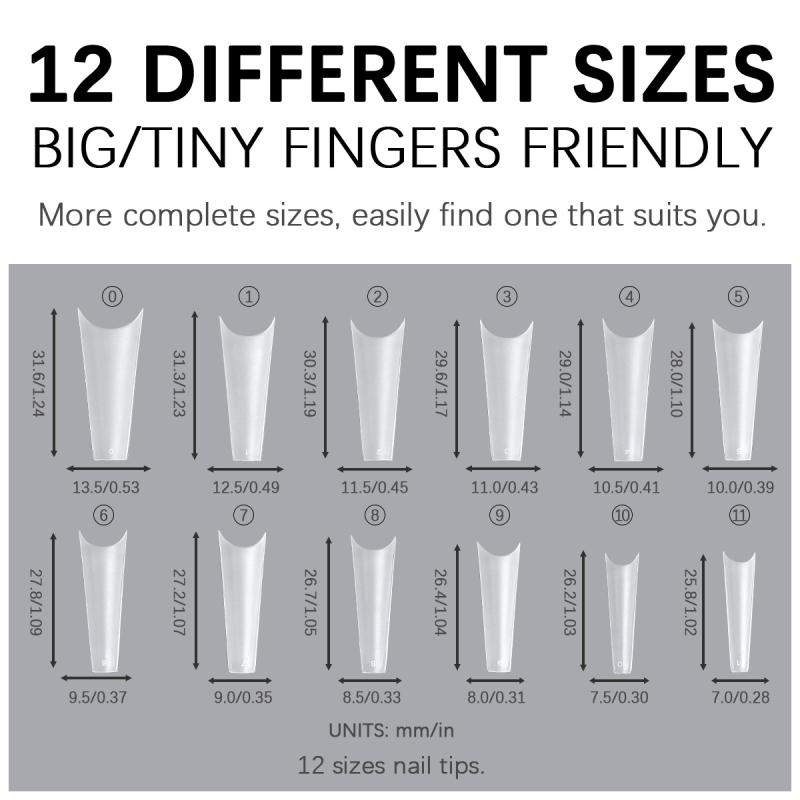 Lac de unghii 240 bucăți cutie mată transparentă pentru unghii, jumătate de capac, lac de unghii pentru unghii, înfrumusețare unghii