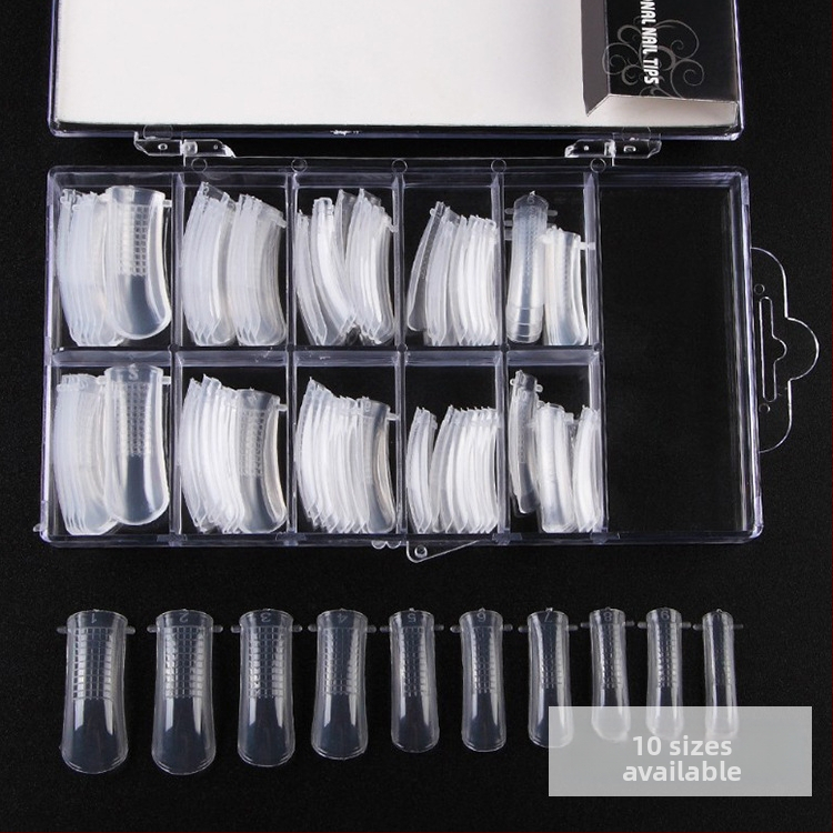 Бърза фототерапия за нокти с кристално парче за нокти, прозрачно удължаване, лепенка, удължаване на ноктите, помощна форма за нокти 100 части