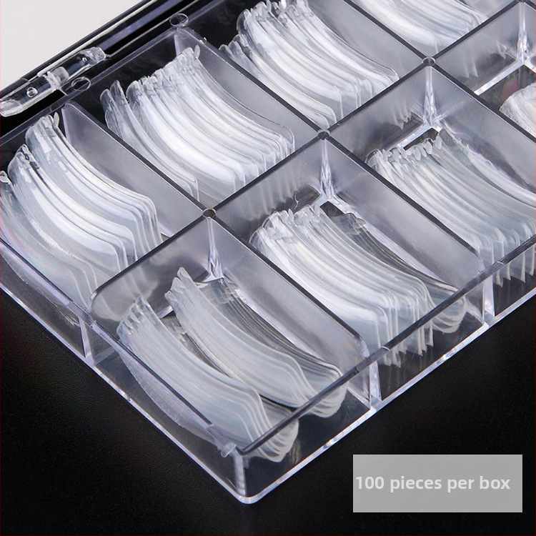 Бърза фототерапия за нокти с кристално парче за нокти, прозрачно удължаване, лепенка, удължаване на ноктите, помощна форма за нокти 100 части